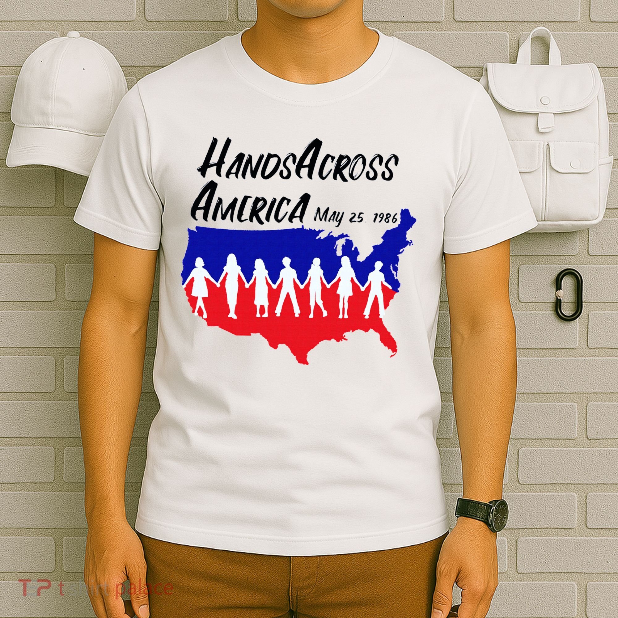 Vintage Hands Across America 1986 T-Shirt