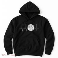 Volleyball Heartbeat As Funny Volleyball Gift Ideas Hoodie thumb 0