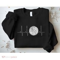 Volleyball Heartbeat As Funny Volleyball Gift Ideas Sweatshirt thumb 2