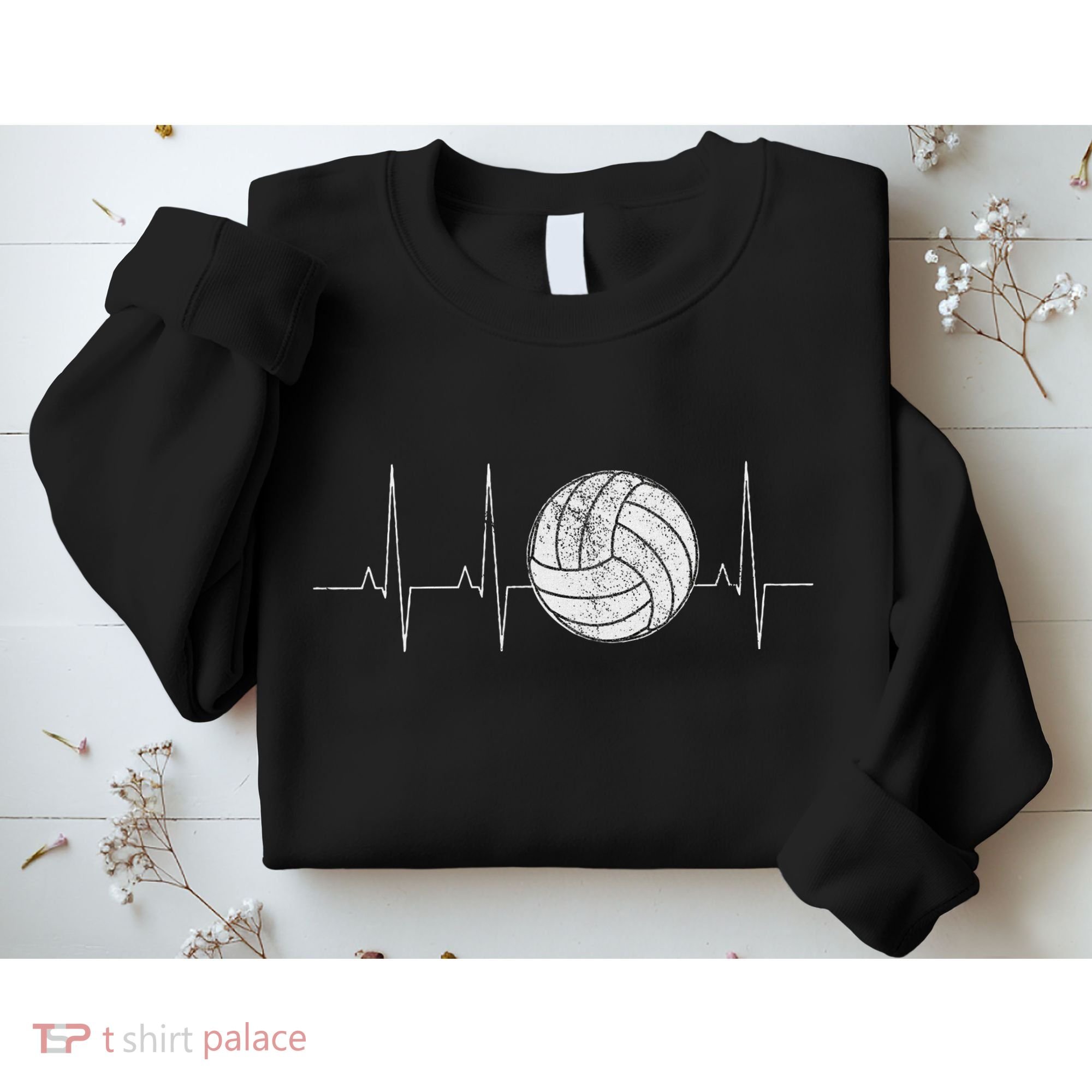 Volleyball Heartbeat As Funny Volleyball Gift Ideas Sweatshirt