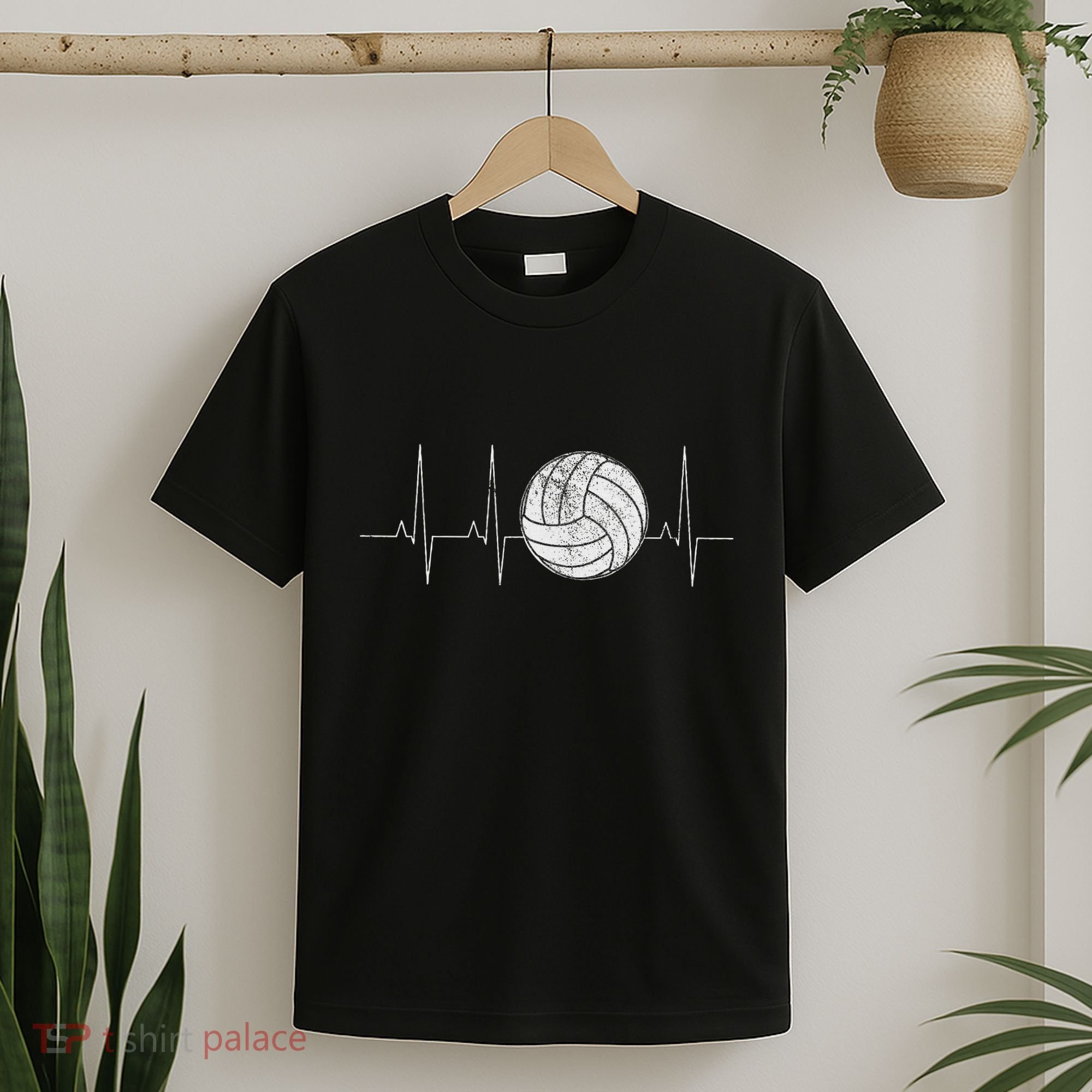 Volleyball Heartbeat As Funny Volleyball Gift Ideas T-Shirt