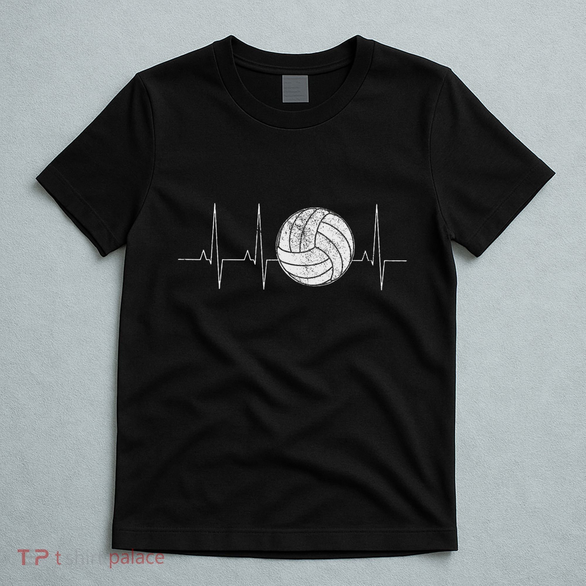Volleyball Heartbeat As Funny Volleyball Gift Ideas T-Shirt
