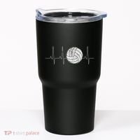 Volleyball Heartbeat As Funny Volleyball Gift Ideas Tumbler thumb 0