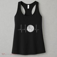 Volleyball Heartbeat As Funny Volleyball Gift Ideas Women's Tank Top thumb 3
