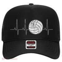 Volleyball Heartbeat As Funny Volleyball Gift Ideas Hat thumb 0