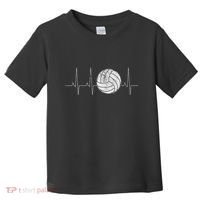 Volleyball Heartbeat As Funny Volleyball Gift Ideas Toddler T-Shirt thumb 0