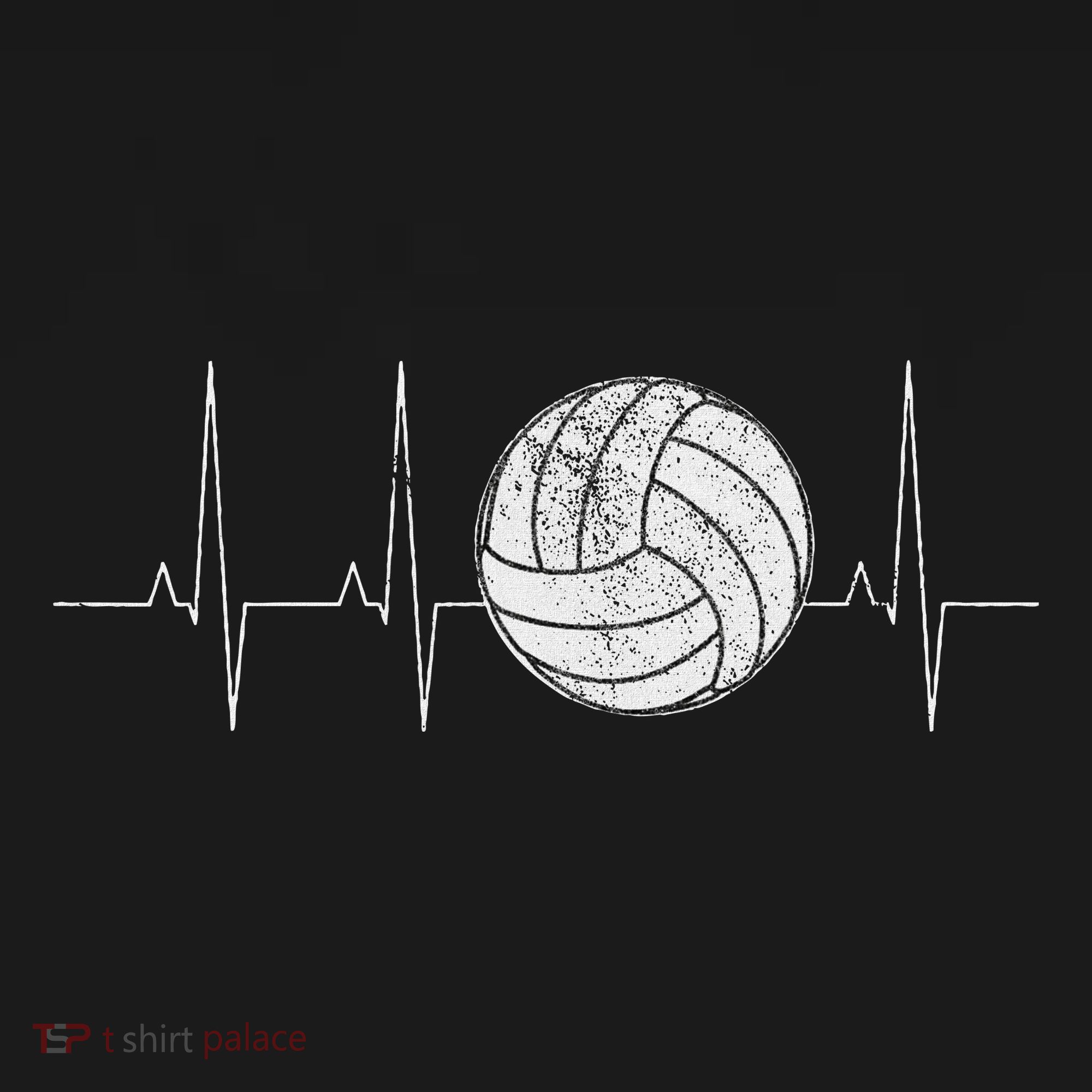 Volleyball Heartbeat As Funny Volleyball Gift Ideas Women's T-Shirt