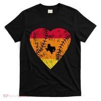 Vintage Houston Baseball Heart T-Shirt thumb 0
