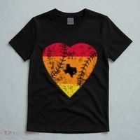 Vintage Houston Baseball Heart T-Shirt thumb 5