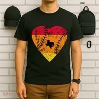 Vintage Houston Baseball Heart T-Shirt thumb 6