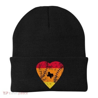Vintage Houston Baseball Heart Beanie