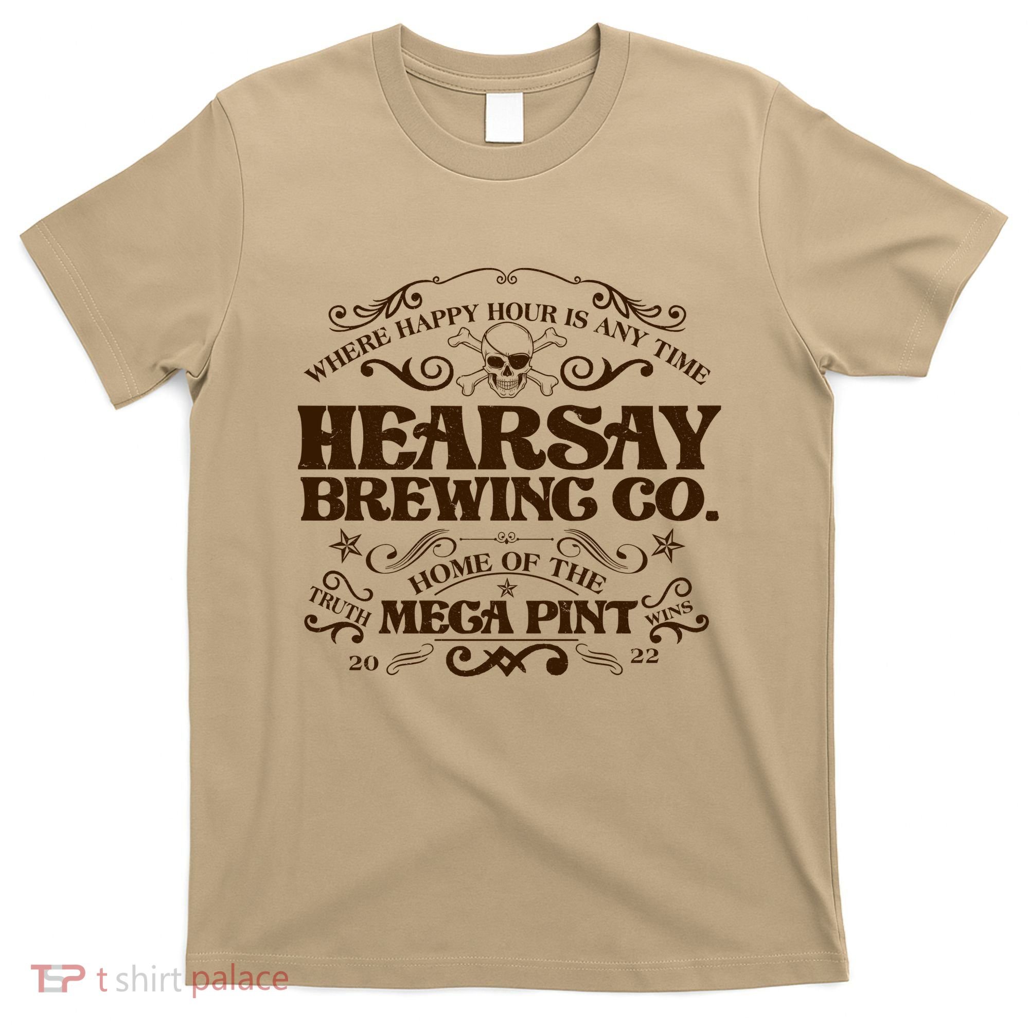 Vintage Hearsay Brewing Co. Where Happy Hour Is Any Time T-Shirt