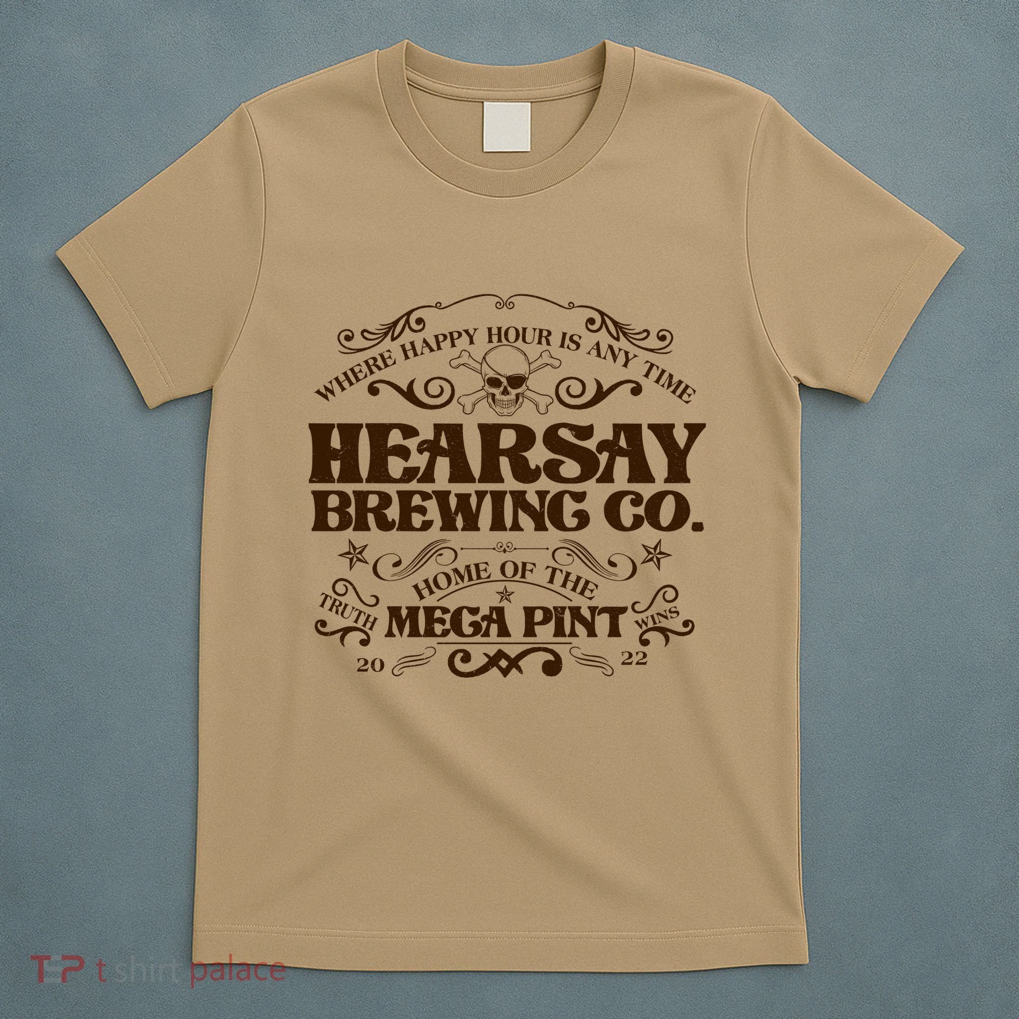 Vintage Hearsay Brewing Co. Where Happy Hour Is Any Time T-Shirt