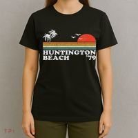 Vintage Huntington Beach California Retro Surfing 70's Gift T-Shirt thumb 4