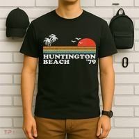 Vintage Huntington Beach California Retro Surfing 70's Gift T-Shirt thumb 6