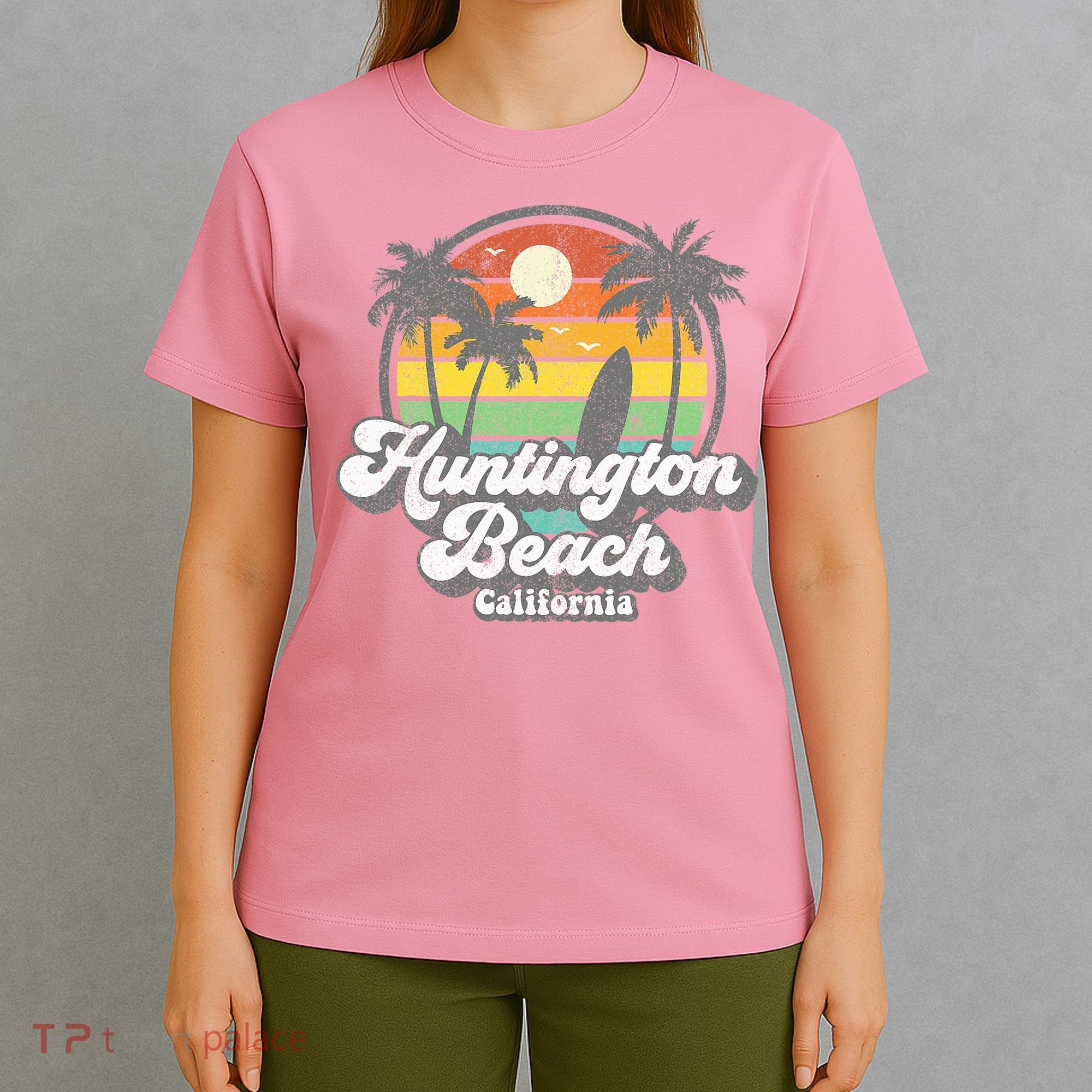 Vintage Huntington Beach California Surfing T-Shirt