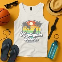 Vintage Huntington Beach California Surfing Tank Top thumb 4