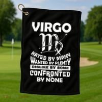 Virgo Hated By Y August September Zodiac Birthday Cool Gift Golf Towel thumb 1