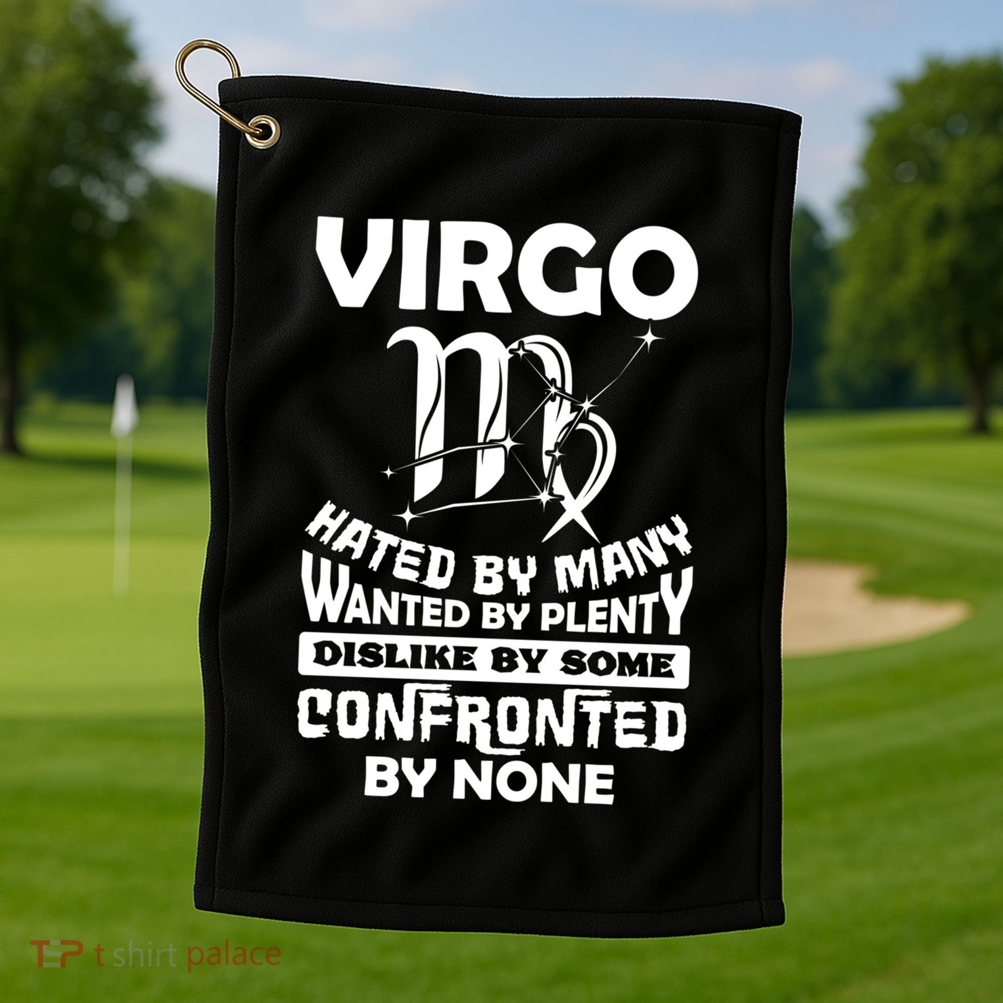 Virgo Hated By Y August September Zodiac Birthday Cool Gift Golf Towel
