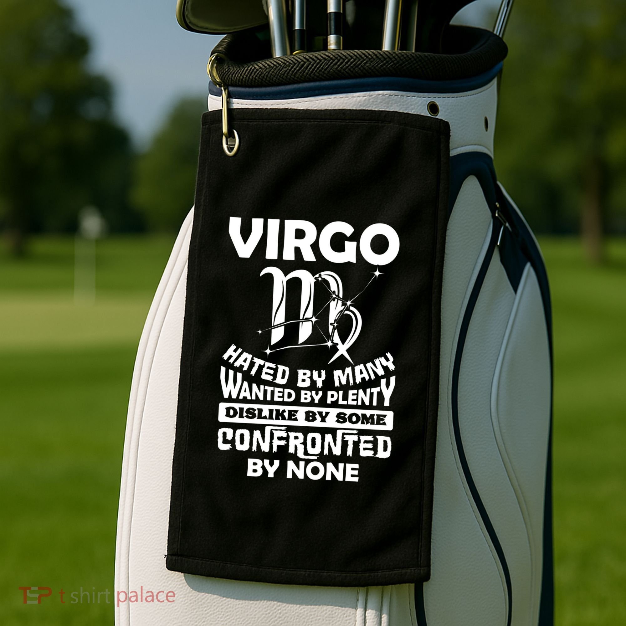 Virgo Hated By Y August September Zodiac Birthday Cool Gift Golf Towel