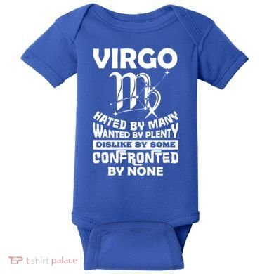 Virgo Hated By Y August September Zodiac Birthday Cool Gift Baby Bodysuit