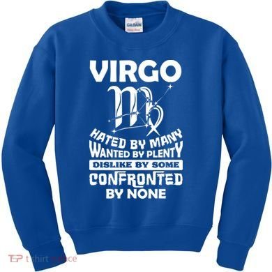 Virgo Hated By Y August September Zodiac Birthday Cool Gift Kids Sweatshirt