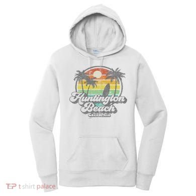 Vintage Huntington Beach California Surfing Retro Surf Gift Women's Hoodie