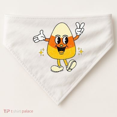 Vintage Halloween Candy Corn Costume USA-Made Doggie Bandana