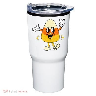 Vintage Halloween Candy Corn Costume Tumbler
