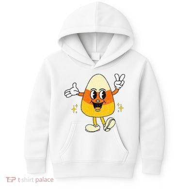 Vintage Halloween Candy Corn Costume Kids Hoodie