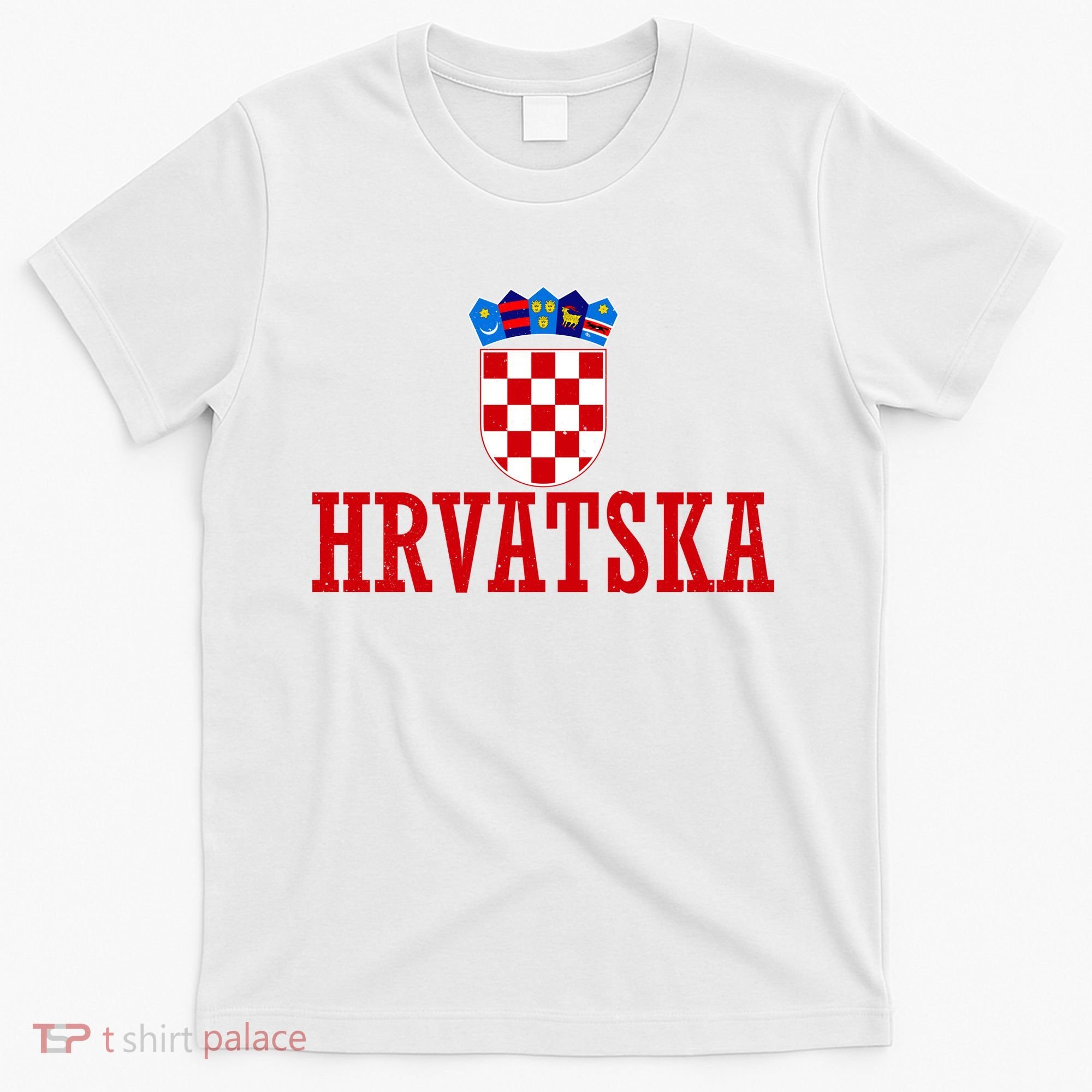 Vintage Hrvatska Croatia National Pride Flag T-Shirt