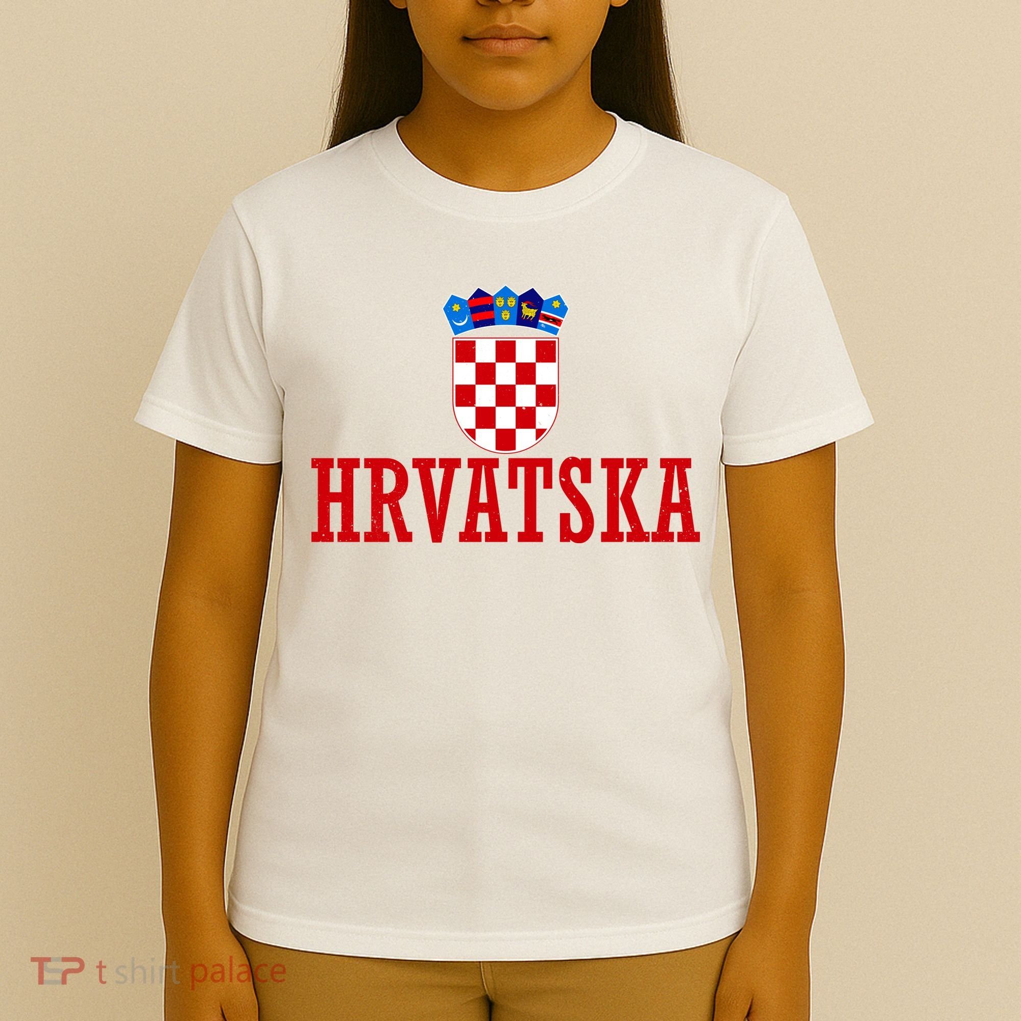 Vintage Hrvatska Croatia National Pride Flag T-Shirt