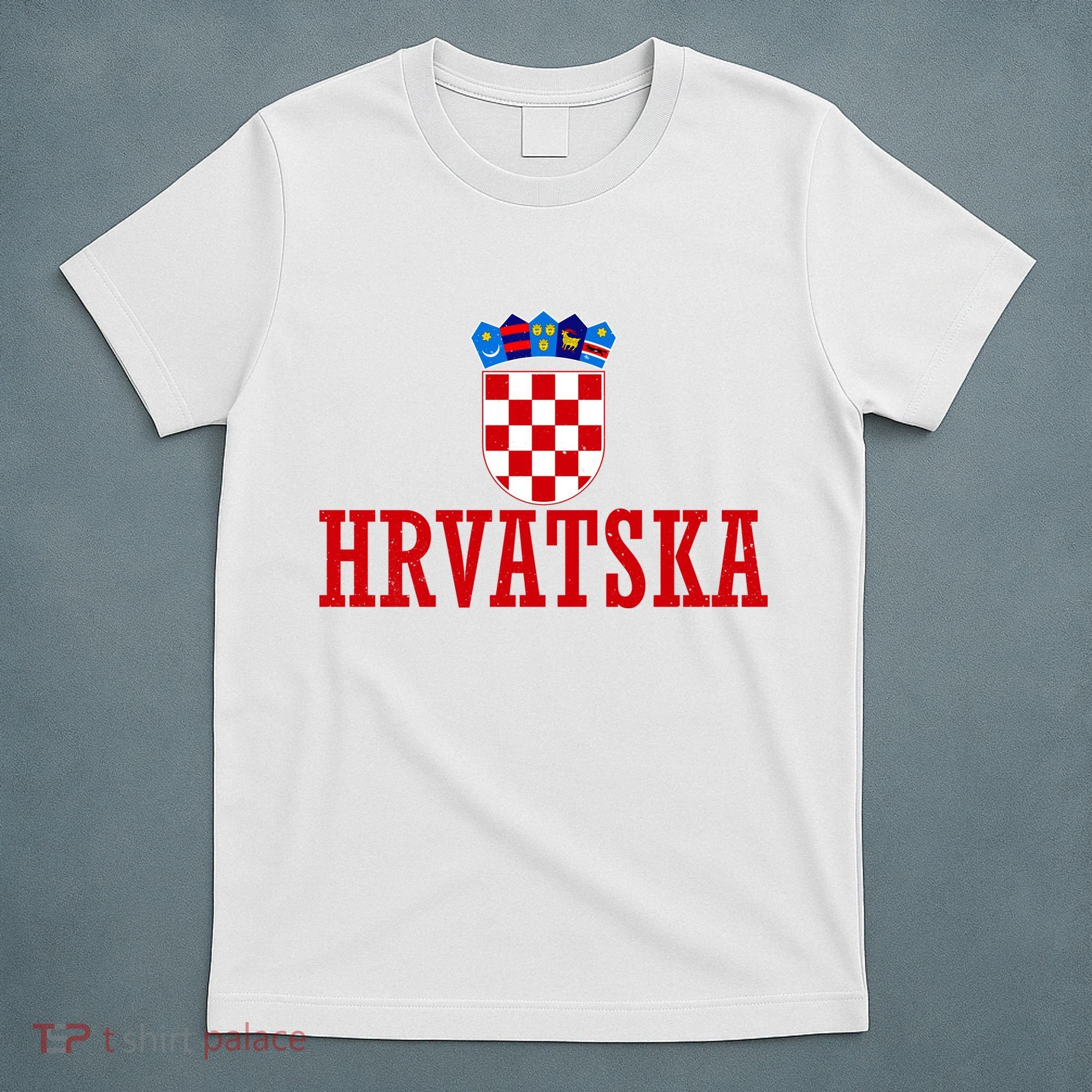 Vintage Hrvatska Croatia National Pride Flag T-Shirt