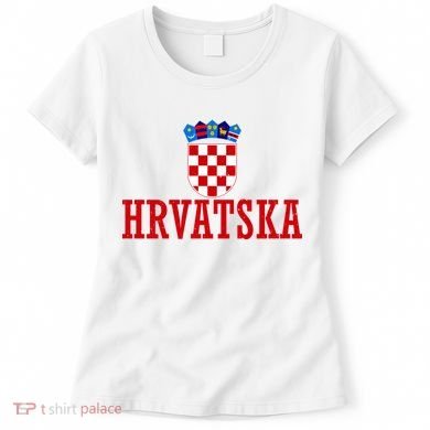 Vintage Hrvatska Croatia National Pride Flag Women's T-Shirt