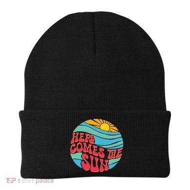 Vintage Here Comes The Sun Emblem Beanie