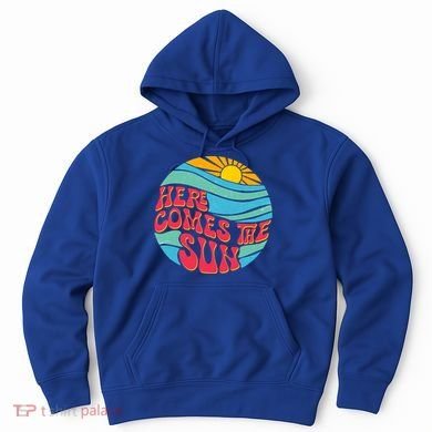 Vintage Here Comes The Sun Emblem Hoodie