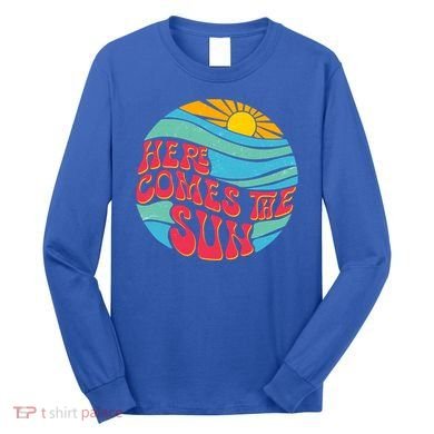 Vintage Here Comes The Sun Emblem Long Sleeve Shirt