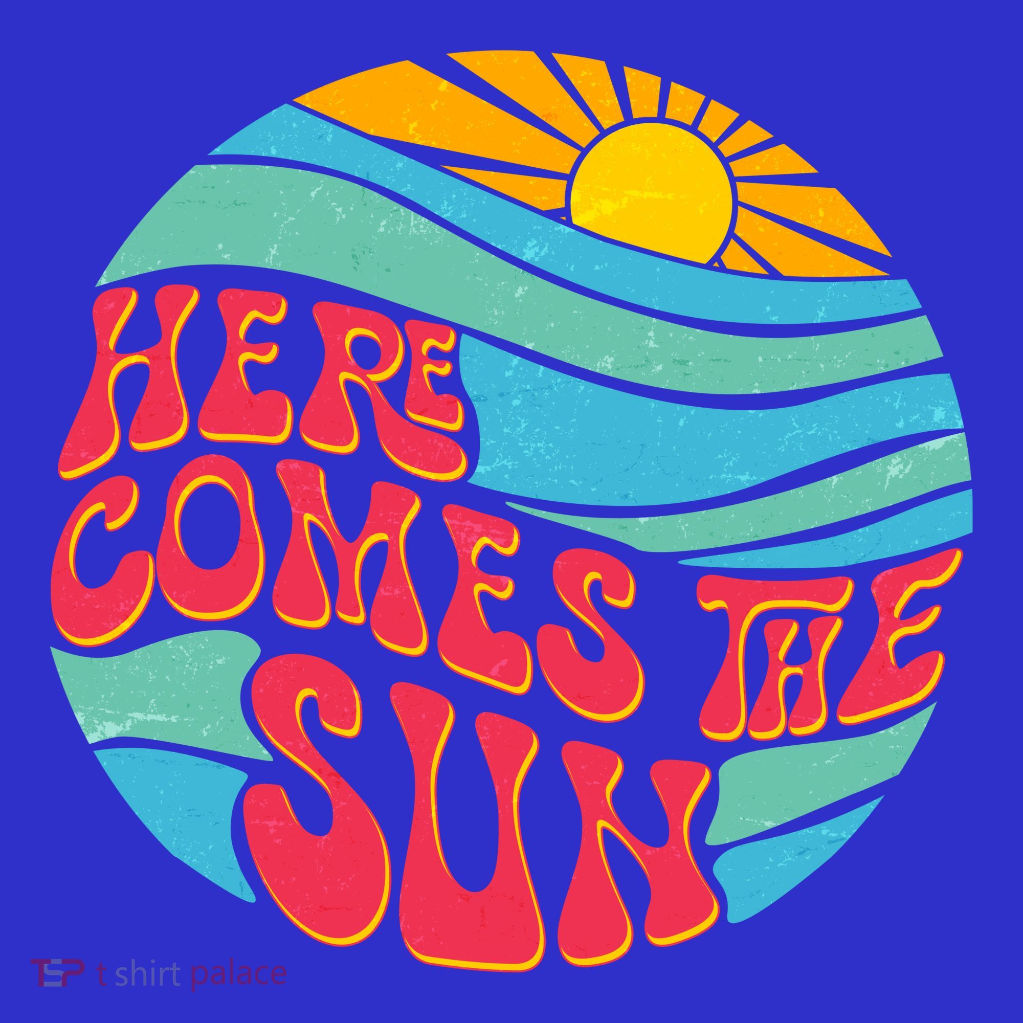 Vintage Here Comes The Sun Emblem T-Shirt