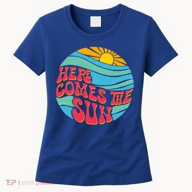 Vintage Here Comes The Sun Emblem Women's T-Shirt
