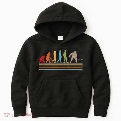 Vintage Hockey Evolution Kids Hoodie