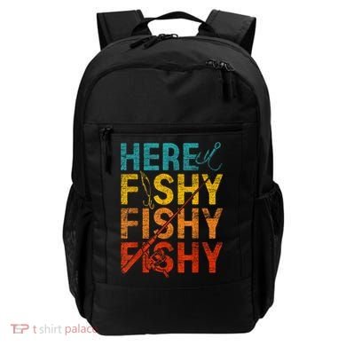 Vinatge Here Fishy Fishy Fishy Gift Backpack