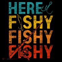 Vinatge Here Fishy Fishy Fishy Gift Coffee Mug thumb 5