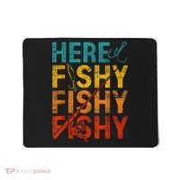 Vinatge Here Fishy Fishy Fishy Gift Mousepad thumb 0