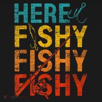 Vinatge Here Fishy Fishy Fishy Gift Mousepad thumb 1