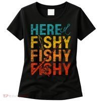 Vinatge Here Fishy Fishy Fishy Gift Women's T-Shirt thumb 0