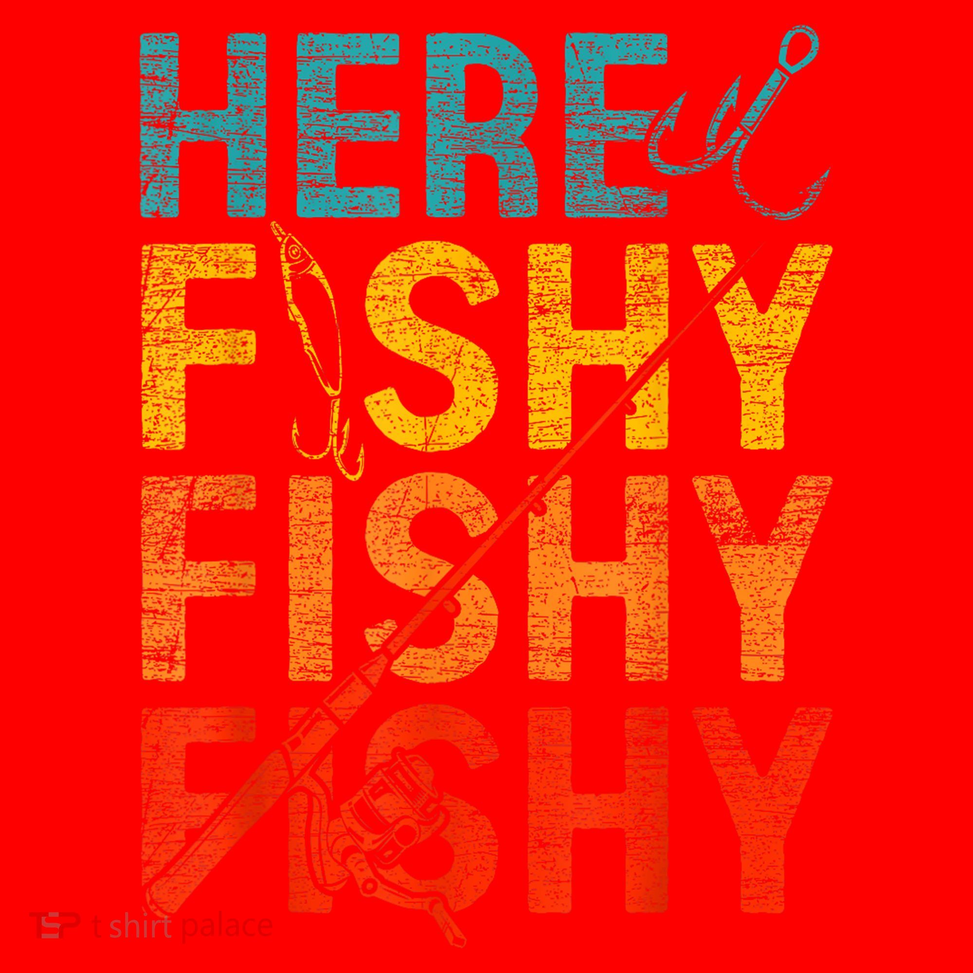 Vinatge Here Fishy Fishy Fishy Gift Santa Hat