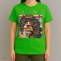 Vintage Hispanic Heritage Month Latina Woman Country Flags T-Shirt thumb 4