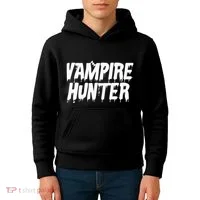 Vampire Hunter Halloween Costume Kids Hoodie thumb 4