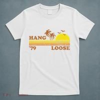 Vintage Hang Loose Surfing Beach Retro Sunset Surf 70s Gift T-Shirt thumb 5