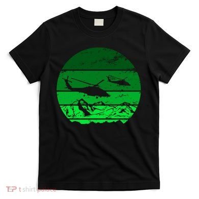 Vintage Helicopter Mountain T-Shirt